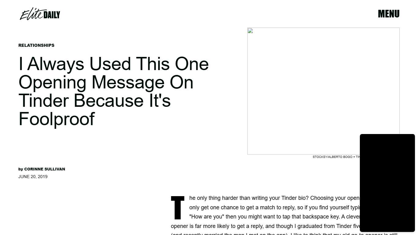 The Best Opening Message To Send On Tinder Is Foolproof — Here's Your Guide To Using It