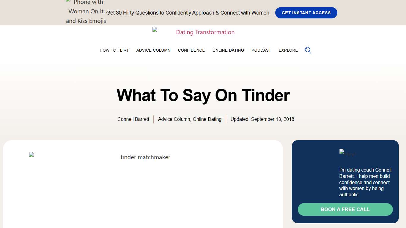 What to Say on Tinder and What Not to Say | Dating Coach Tips