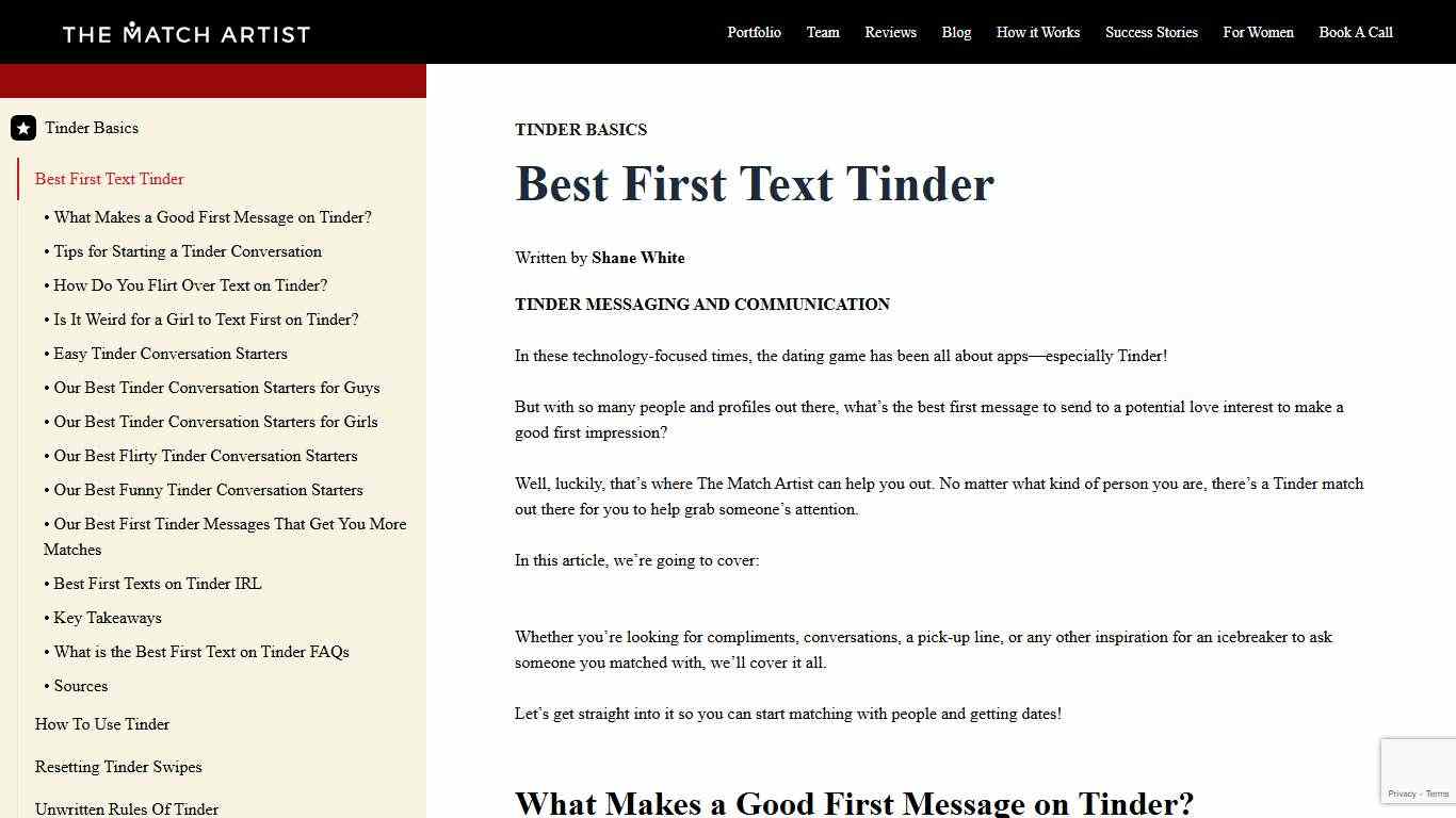 Best First Text Tinder